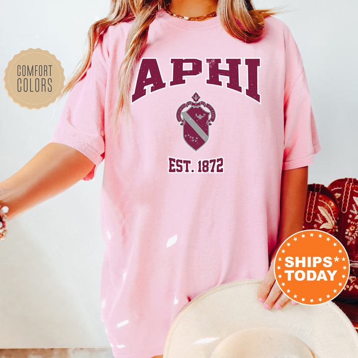 a woman wearing a pink shirt and hat
