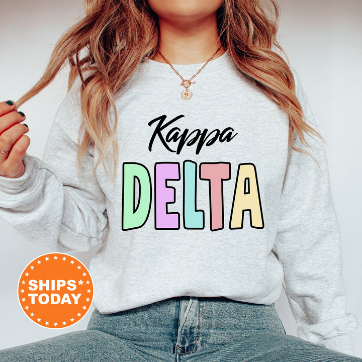 a woman wearing a sweatshirt that says kapaa delta