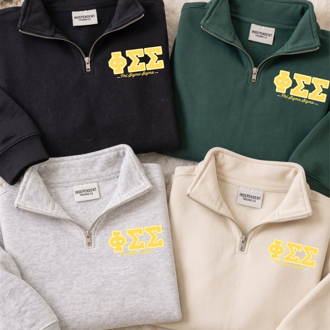a collection of four zip-up sweatshirts, each with a different color and design, arranged side by side.