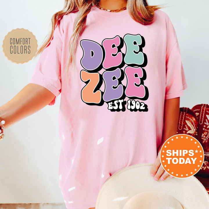 a woman wearing a pink shirt and hat