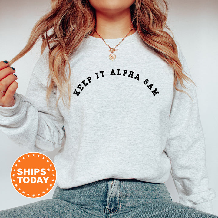 a woman wearing a sweatshirt that says keep it africa can