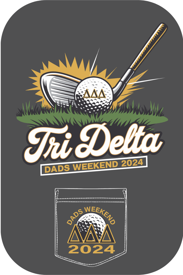 Custom Tri Delta Dad's Weekend Golf Sports