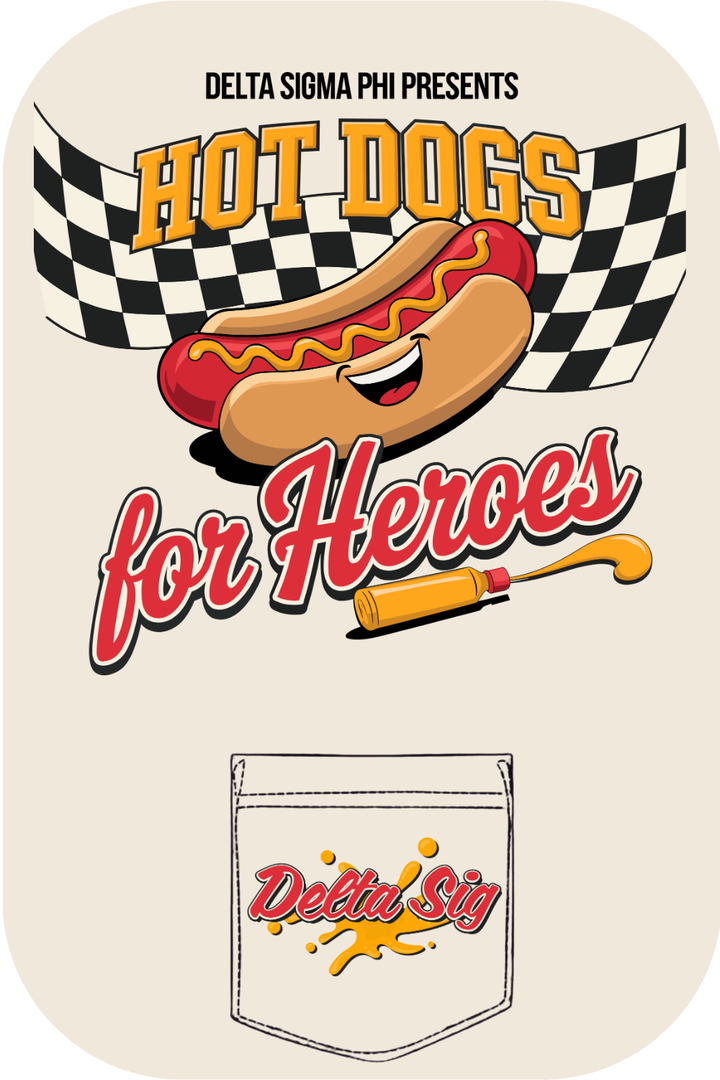 Custom Delta Sigma Phi Hotdogs For Heroes Design