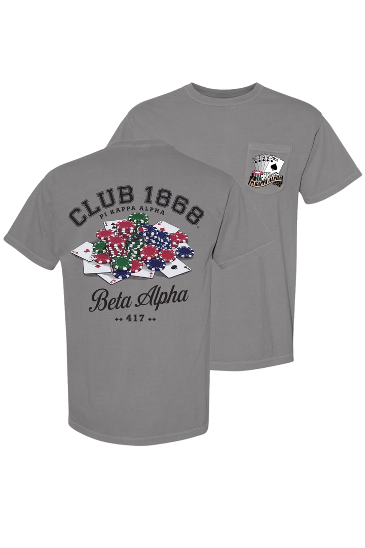 Custom Pi Kappa Alpha Casino Club Poker Night Design