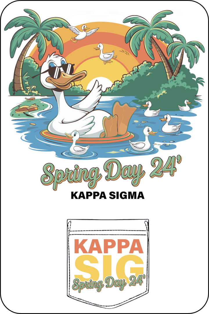 Custom Kappa Sigma Spring Day Design Fraternity Spring Rush Shirt