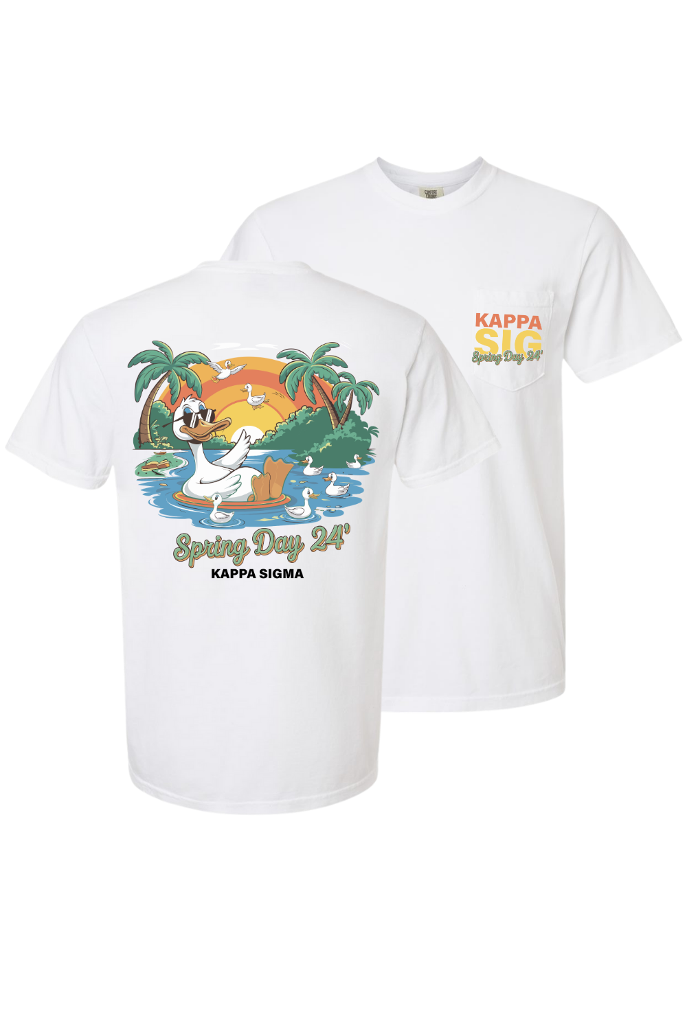 Custom Kappa Sigma Spring Day Design Fraternity Spring Rush Shirt