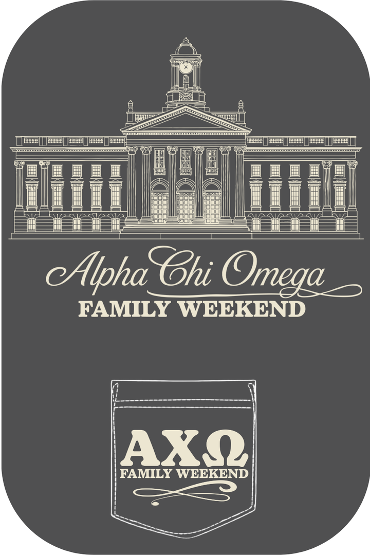 Custom Alpha Chi Omega Family Weekend