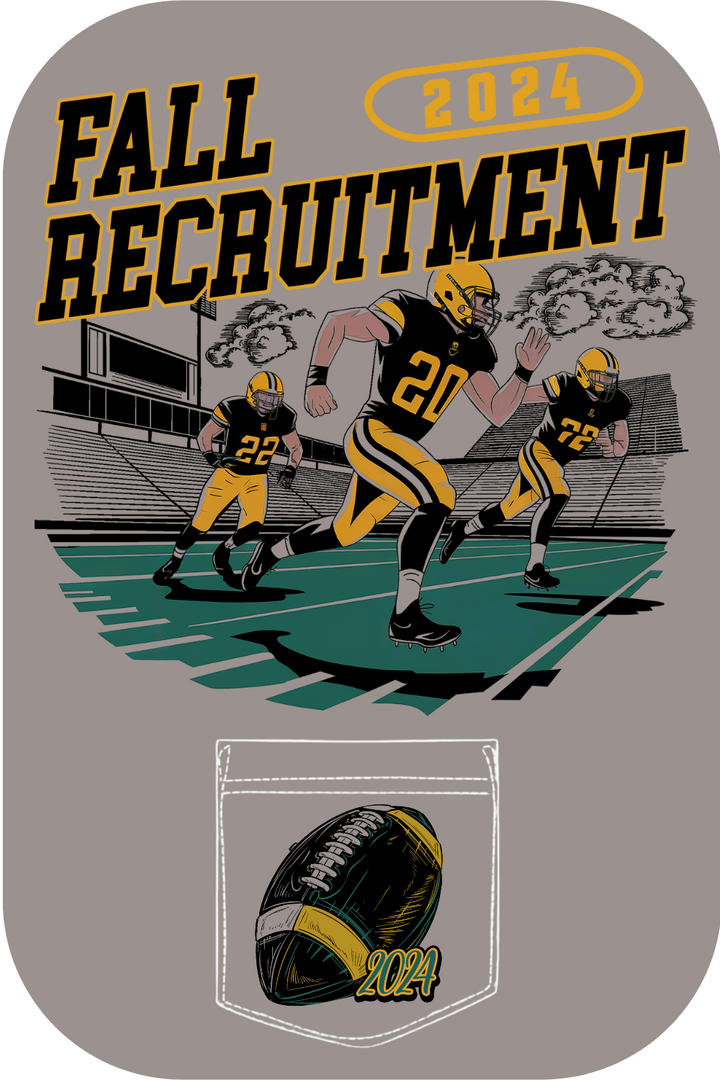 Custom Fall Recruitment Football Design