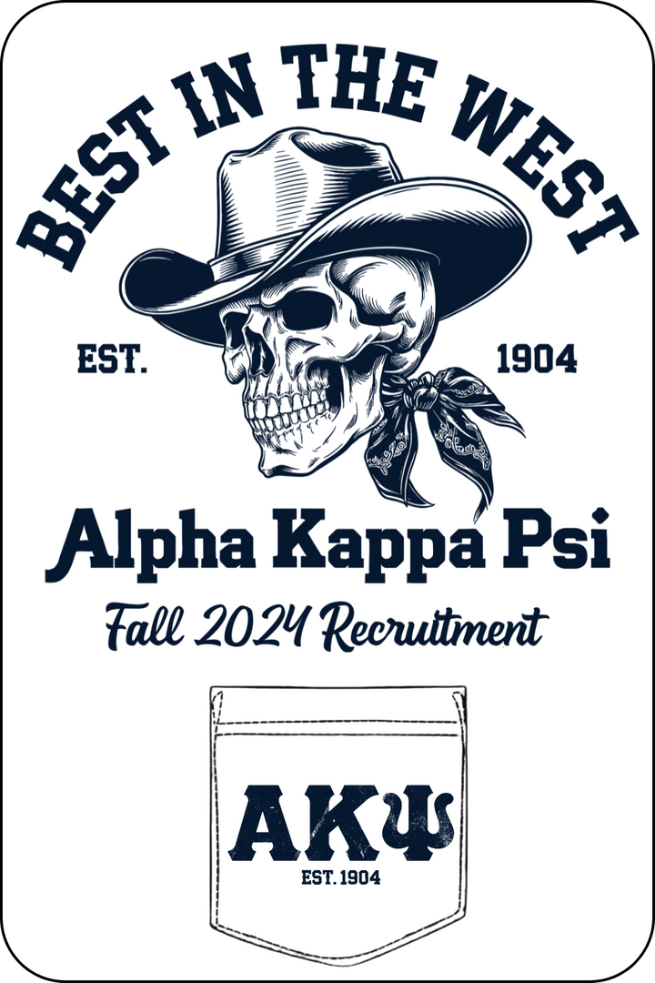 Custom Alpha Kappa Psi Fall Recruitment Western Design