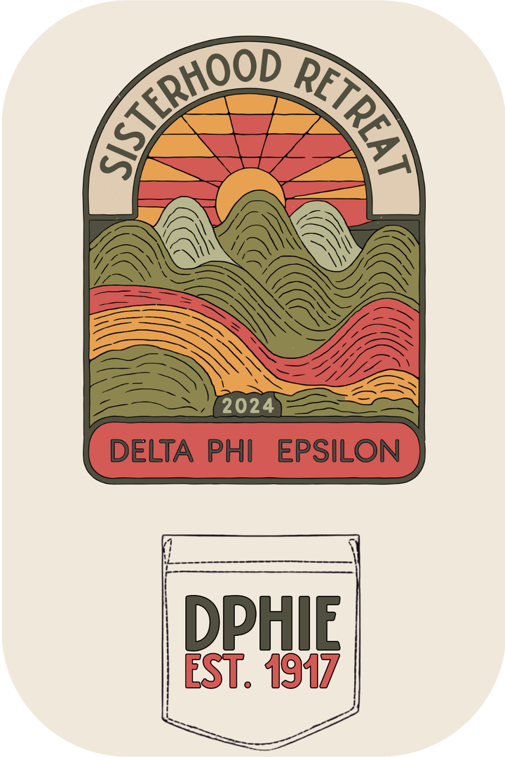 Custom Sisterhood Retreat Delta Phi Epsilon