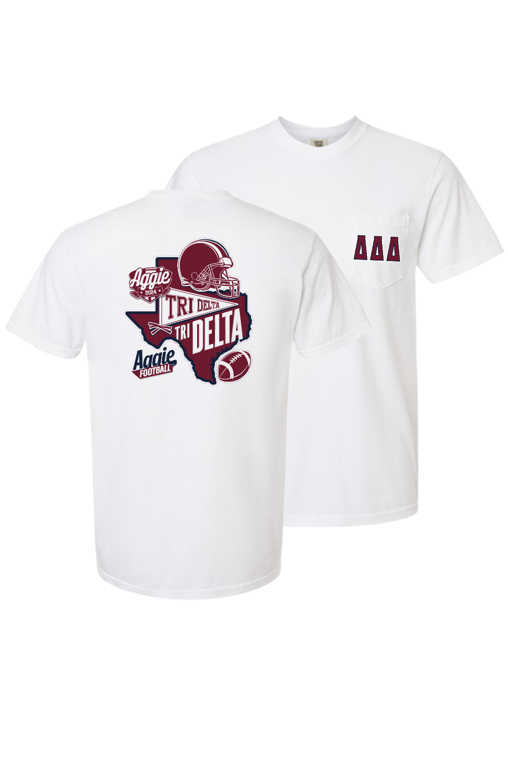 Custom Aggie Football Tri Delta