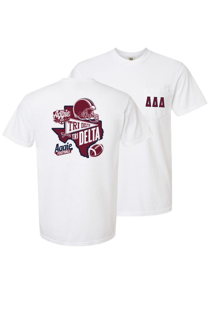 Custom Aggie Football Tri Delta