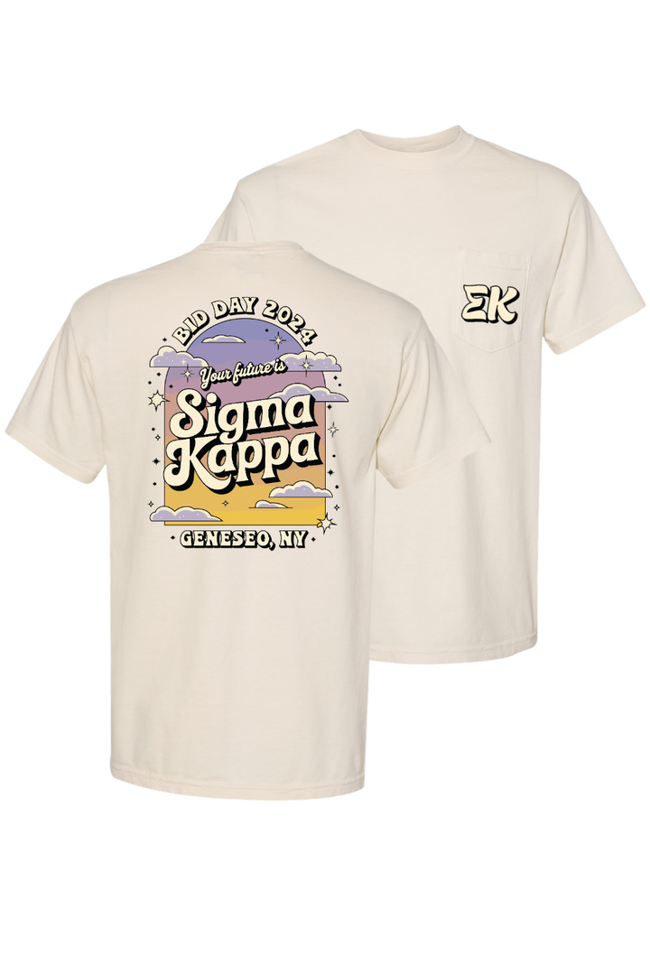 Custom Bid Day Your Future Is Sigma Kappa