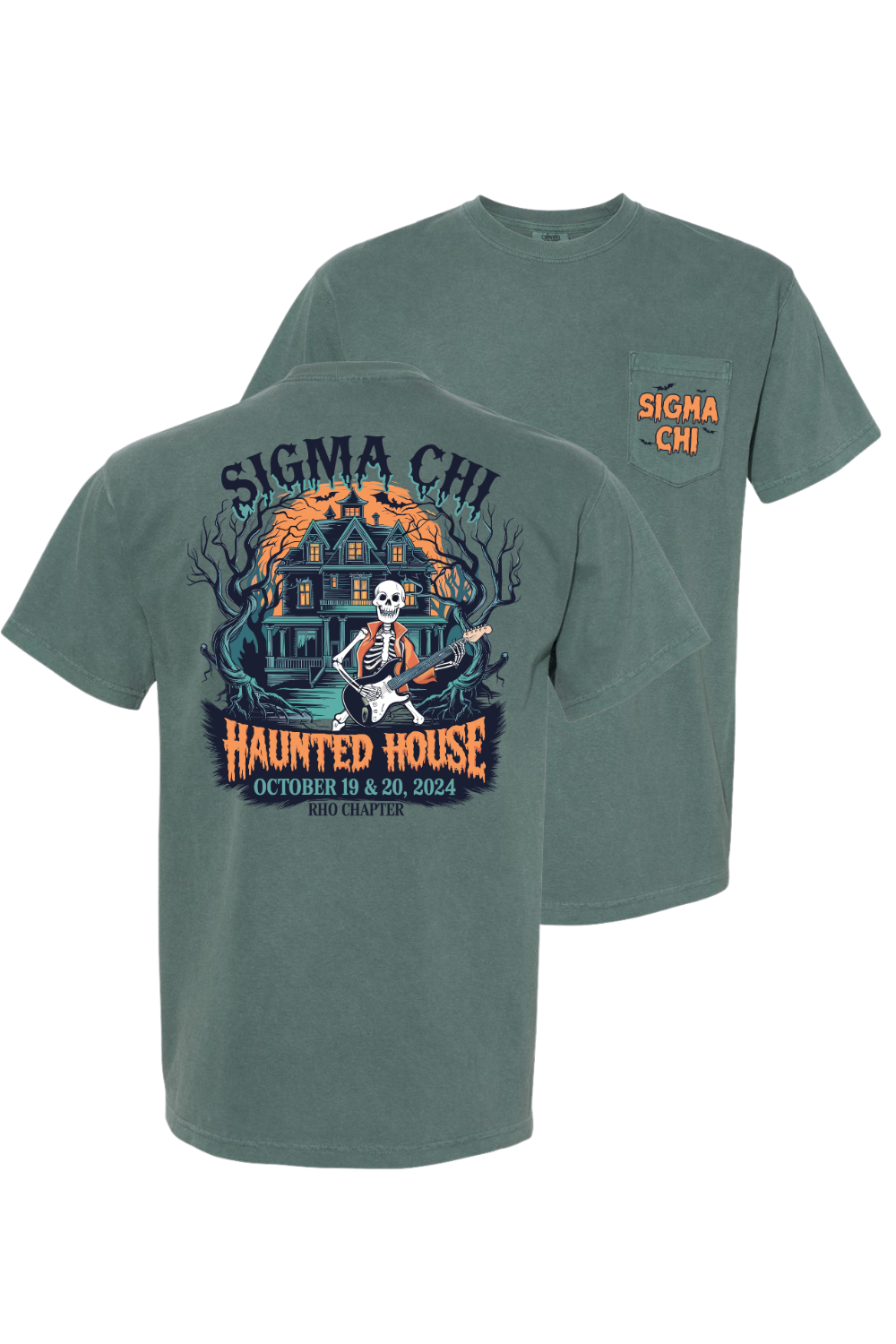 Custom Haunted House Sigma Chi Rho Chapter Scary Skeleton