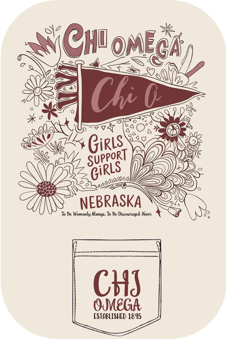 Custom Chi Omega Girls Support Girls