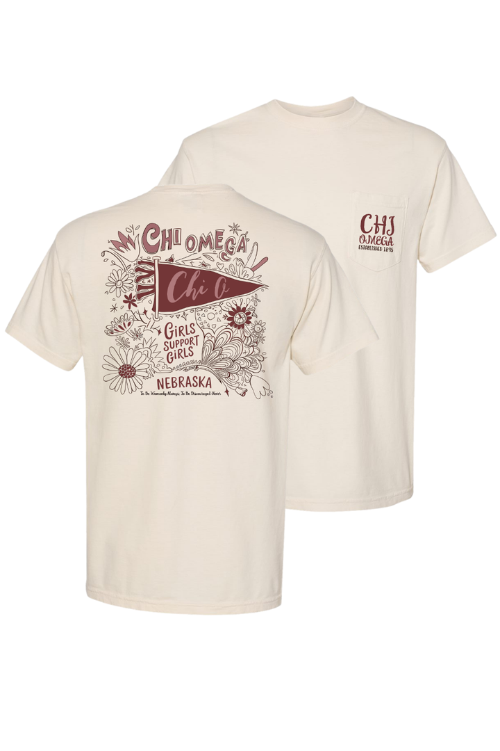 Custom Chi Omega Girls Support Girls