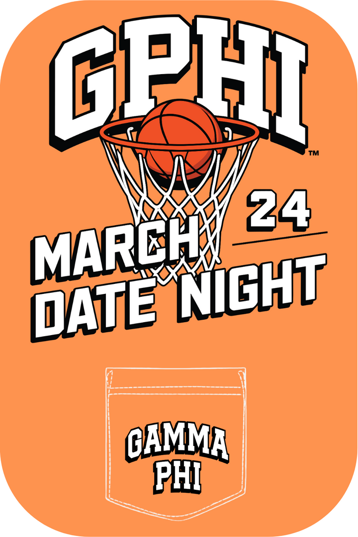 Custom Date Night Gamma Phi Beta Basketball