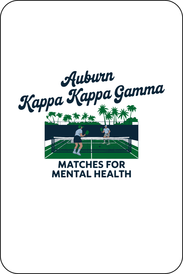 Custom Auburn Kappa Kappa Gamma Mental Health Tennis