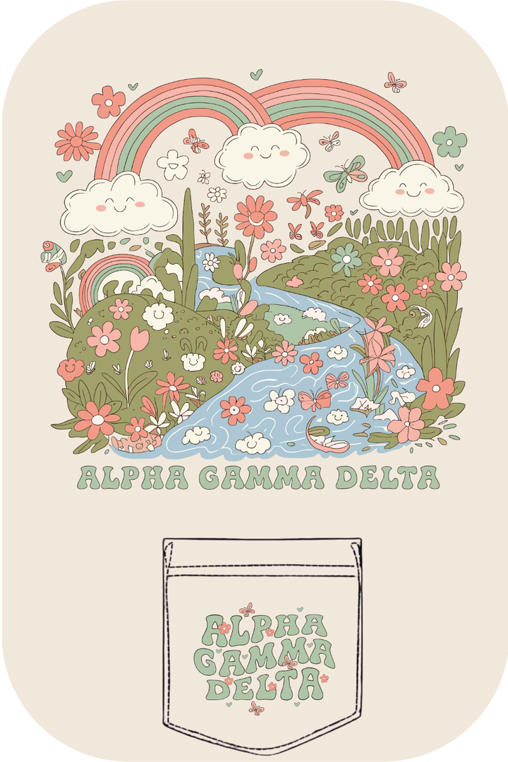 Custom Alpha Gamma Delta Rainbow