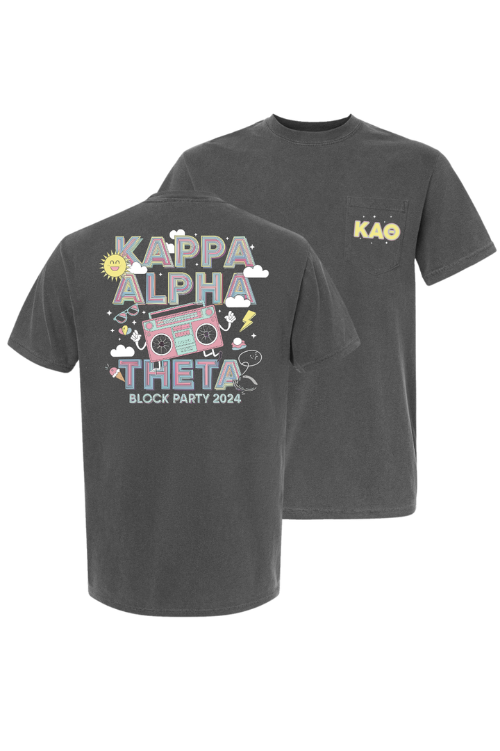 Custom Kappa Alpha Theta Block Party