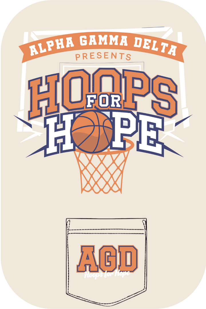 Custom Alpha Gamma Delta Hoops For Hope