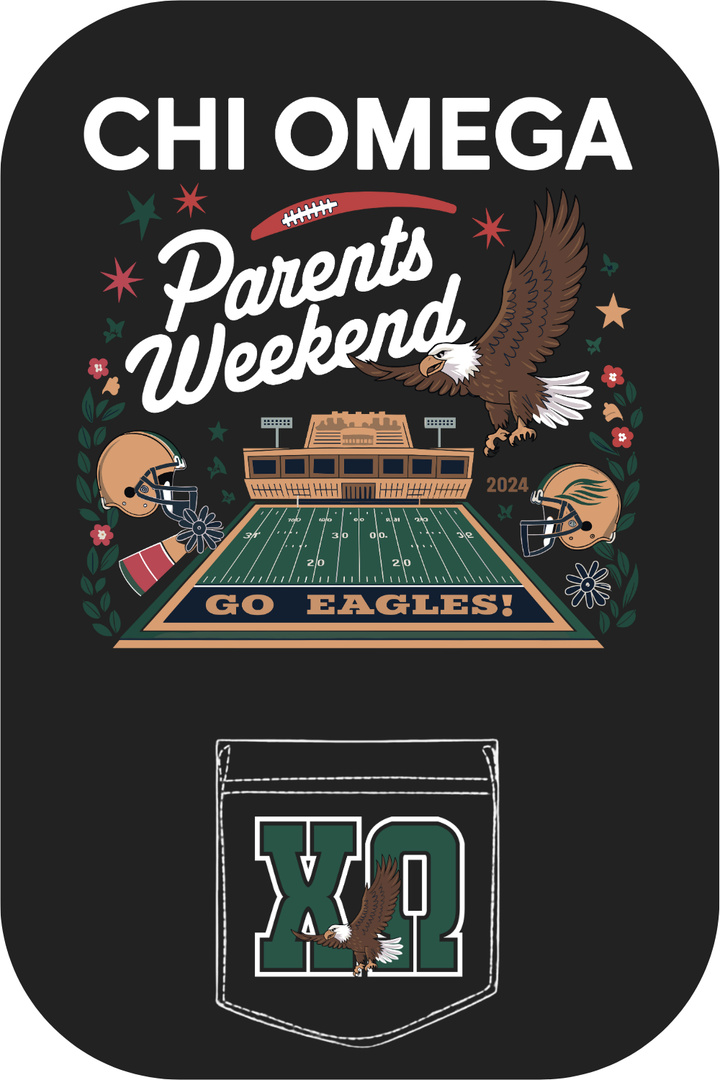 Custom Chi Omega Parents Weekend