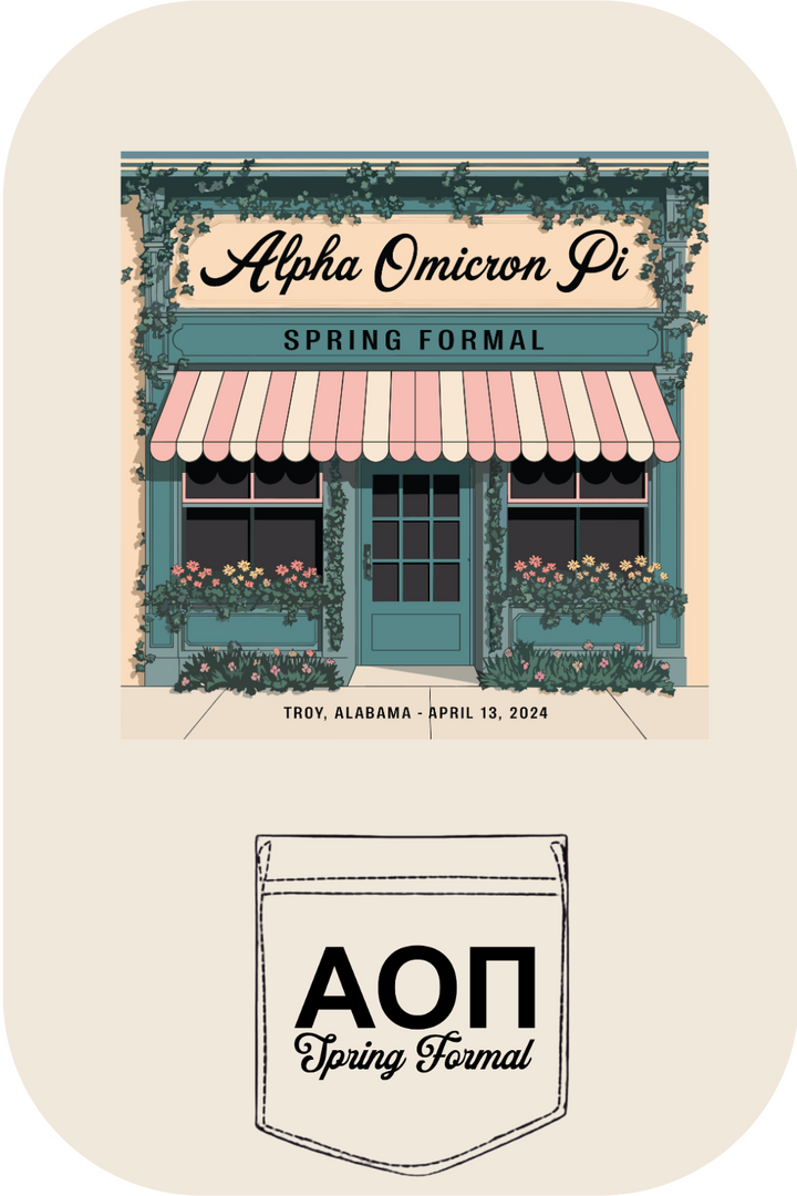 Custom Alpha Omicron Pi Spring Formal