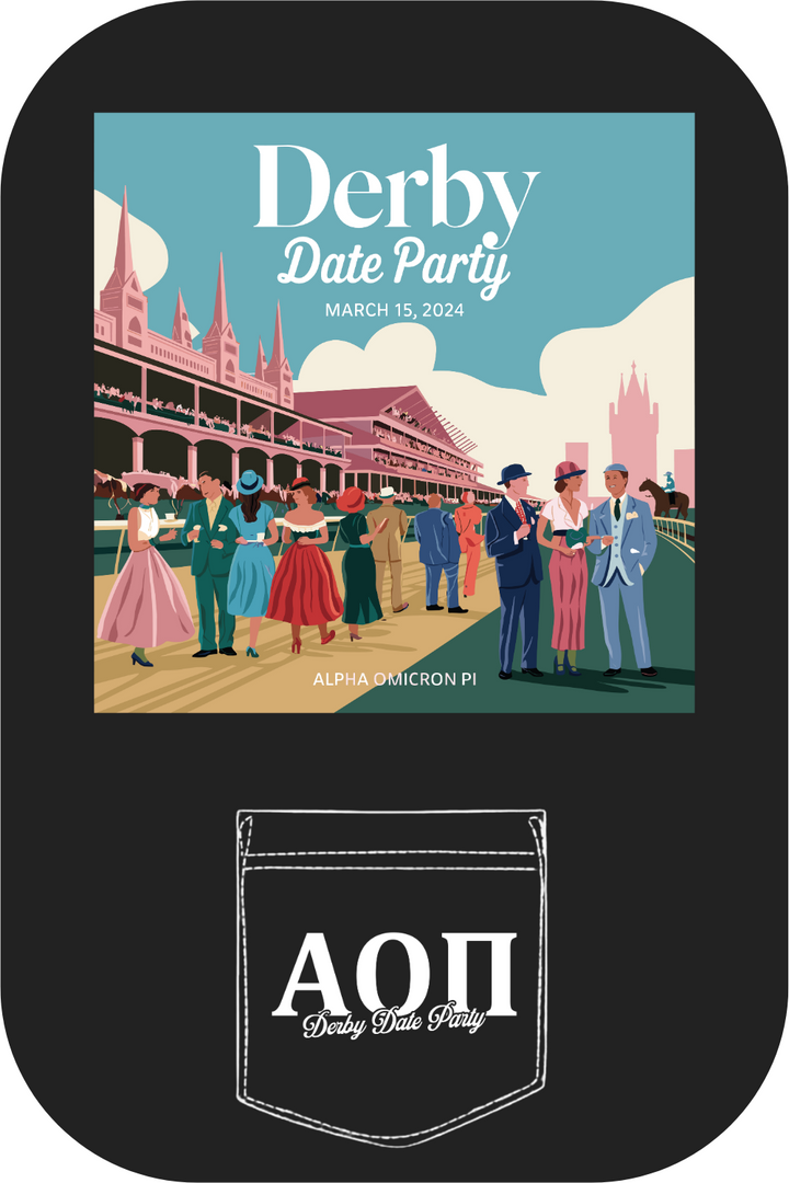 Custom Alpha Omicron Pi Derby Date Party