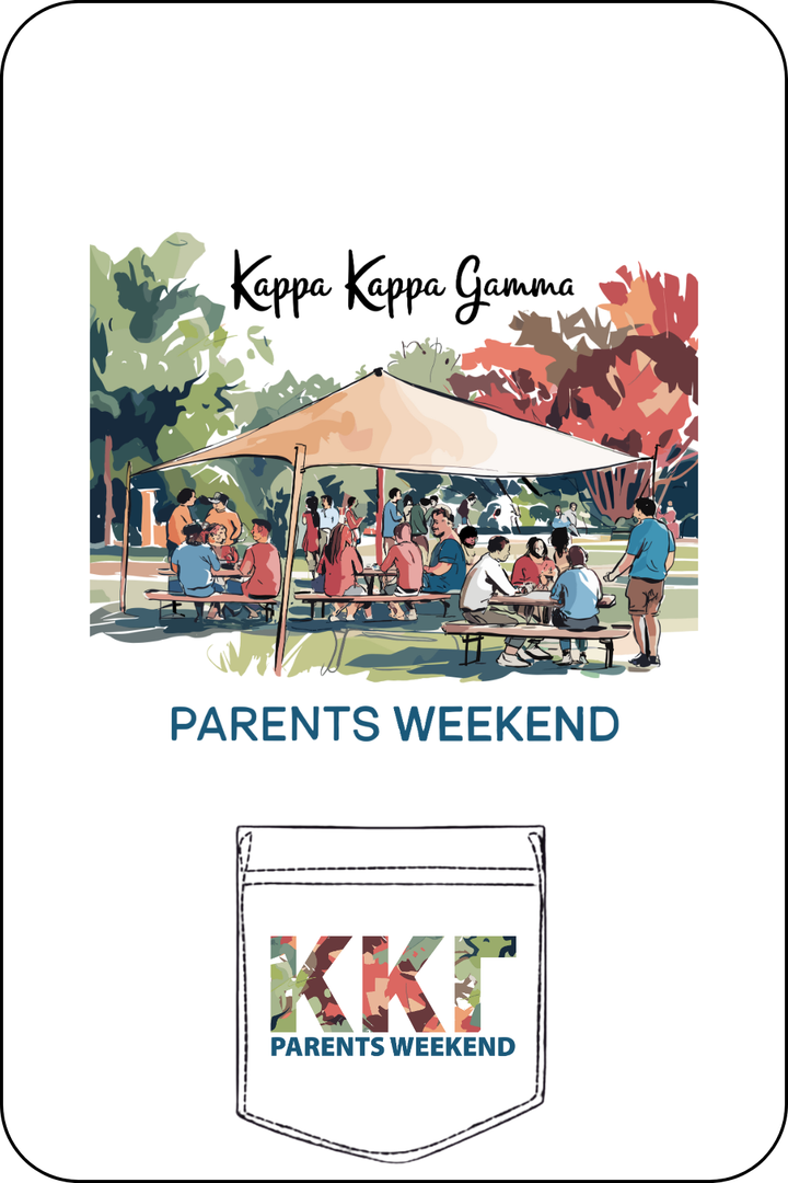 Custom Kappa Kappa Gamma Parents Weekend Picnic Party Tent