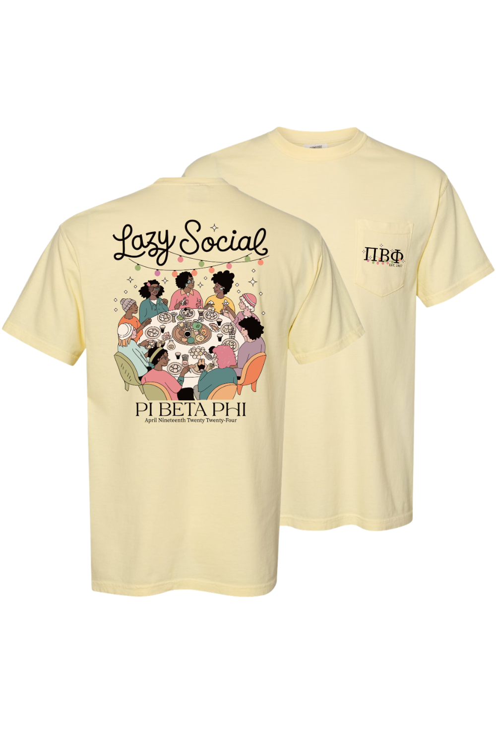 Custom Pi Beta Phi Lazy Social