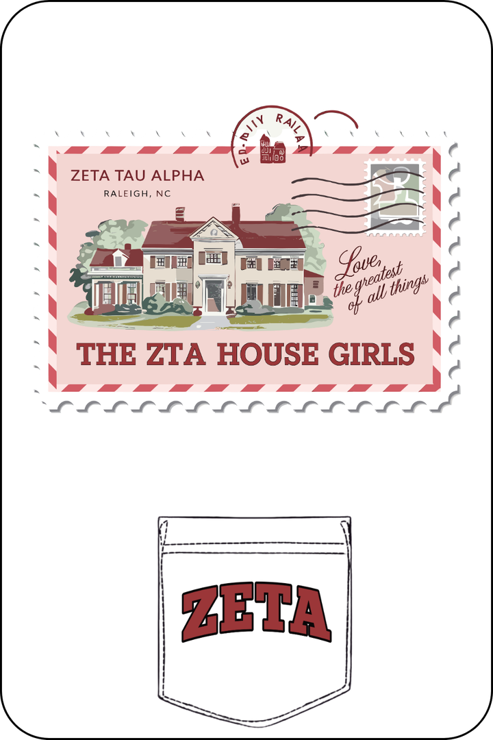Custom Zeta Tau Alpha House Girls