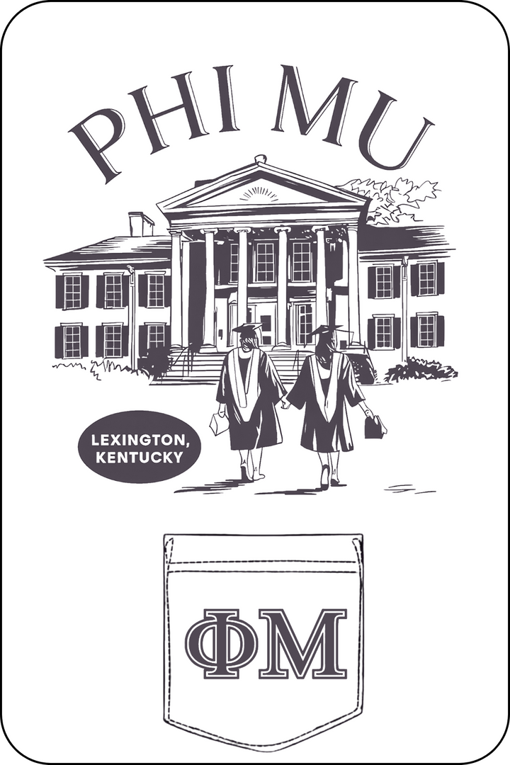 Custom Phi Mu Graduation Day