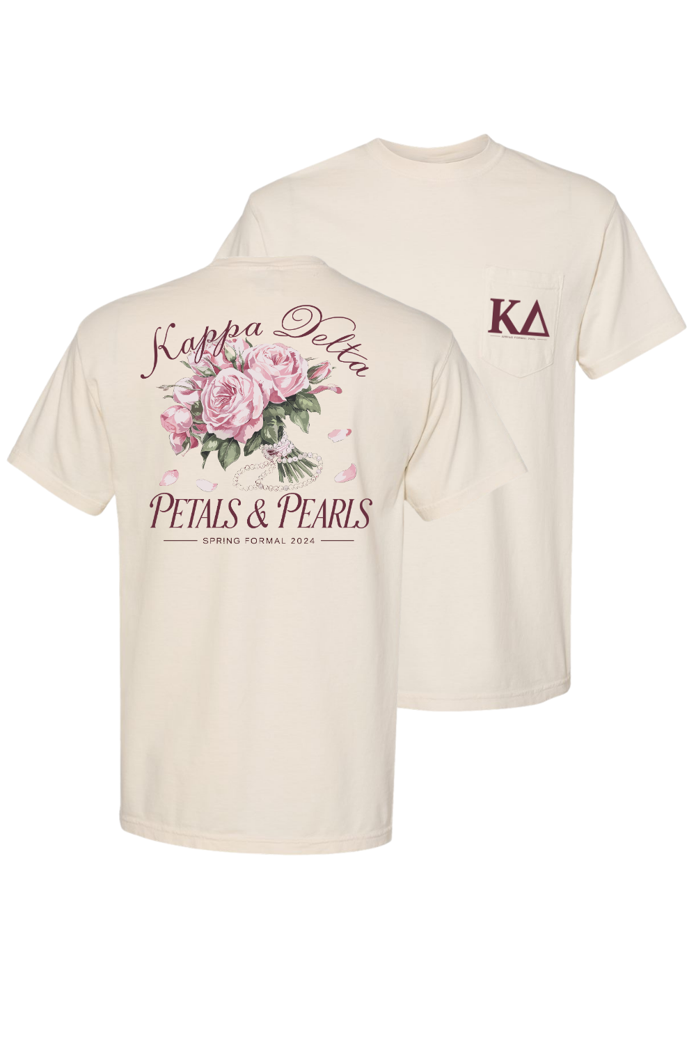 Custom Kappa Delta Petals And Pearls