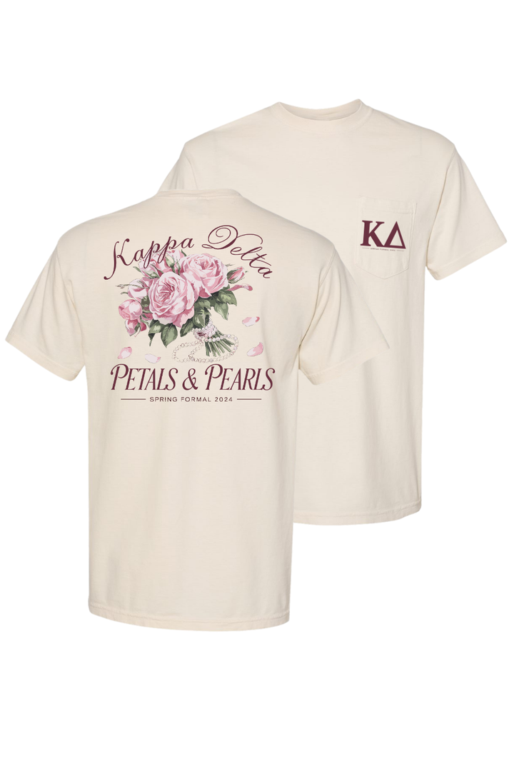 Custom Kappa Delta Petals And Pearls