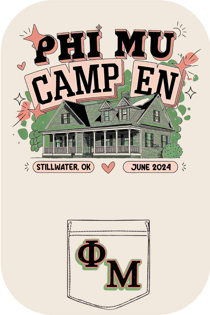 Custom Phi Mu Camp En Wooden House