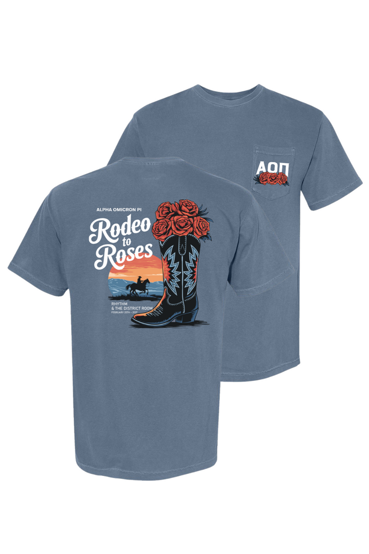 Custom Alpha Omicron Pi Rodeo to Roses