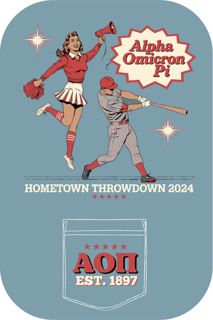 Custom Alpha Omicron Pi Hometown Throwdown