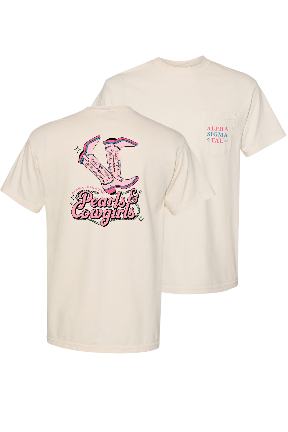 Custom Alpha Sigma Tau Pearls & Cowgirls