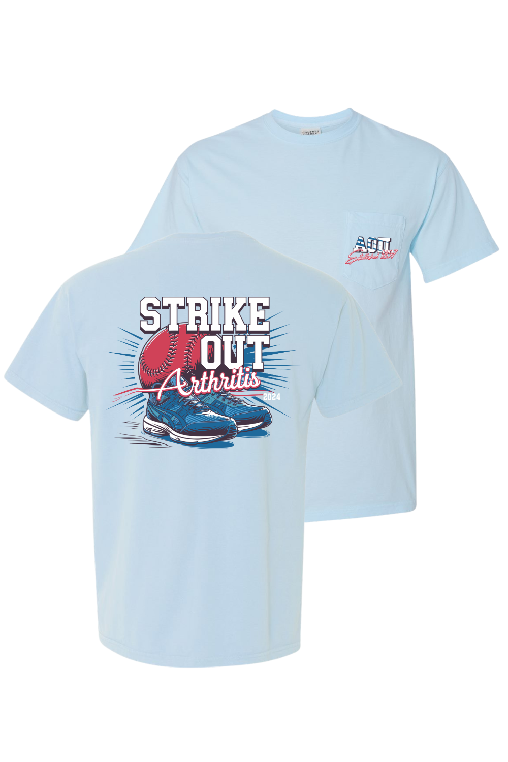 Custom Alpha Omicron Pi Strike Out Arthritis