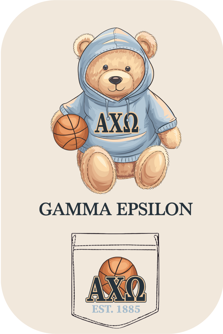 Custom Gamma Epsilon Teddy Bear