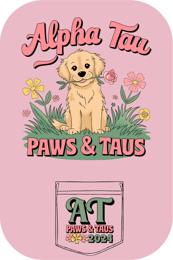 Custom Alpha Tau Paws And Taus