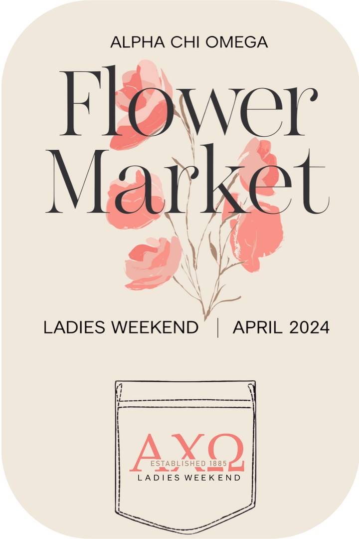 Custom Alpha Chi Omega Flower Market