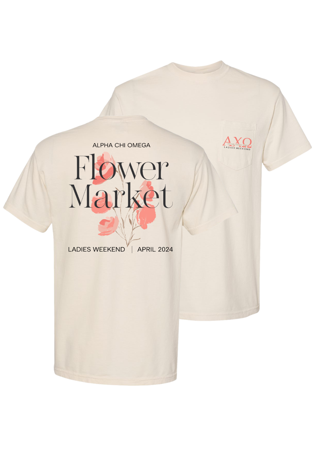 Custom Alpha Chi Omega Flower Market