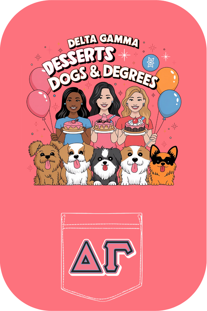 Custom Delta Gamma Desserts, Dogs & Degrees