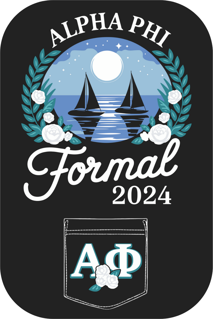 Custom Alpha Phi Formal Night Ocean