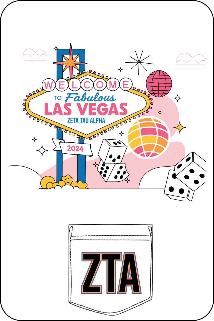 Custom Fabulous Las Vegas Zeta Tau Alpha