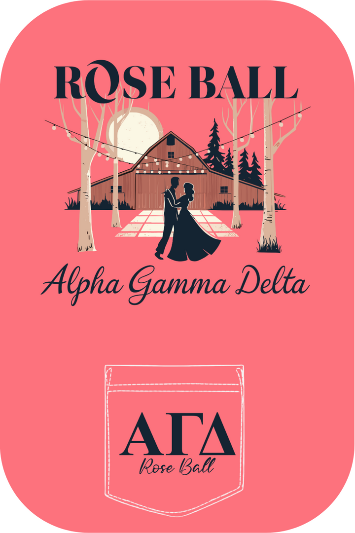 Custom Rose Ball Alpha Gamma Delta