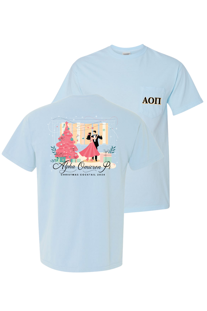 Custom Alpha Omicron Pi Christmas Cocktail