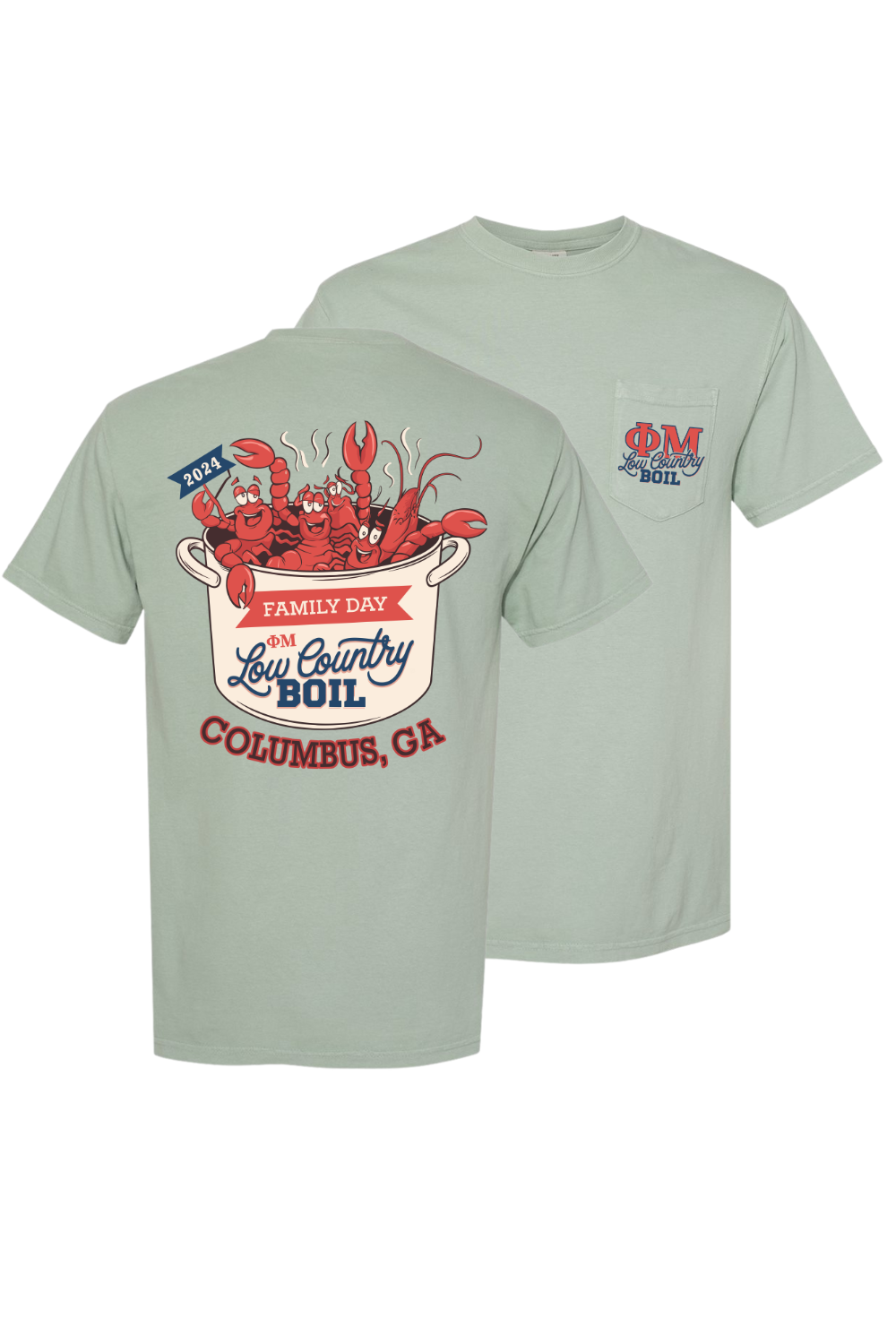 Custom Phi Mu Family Day Low Country Boil