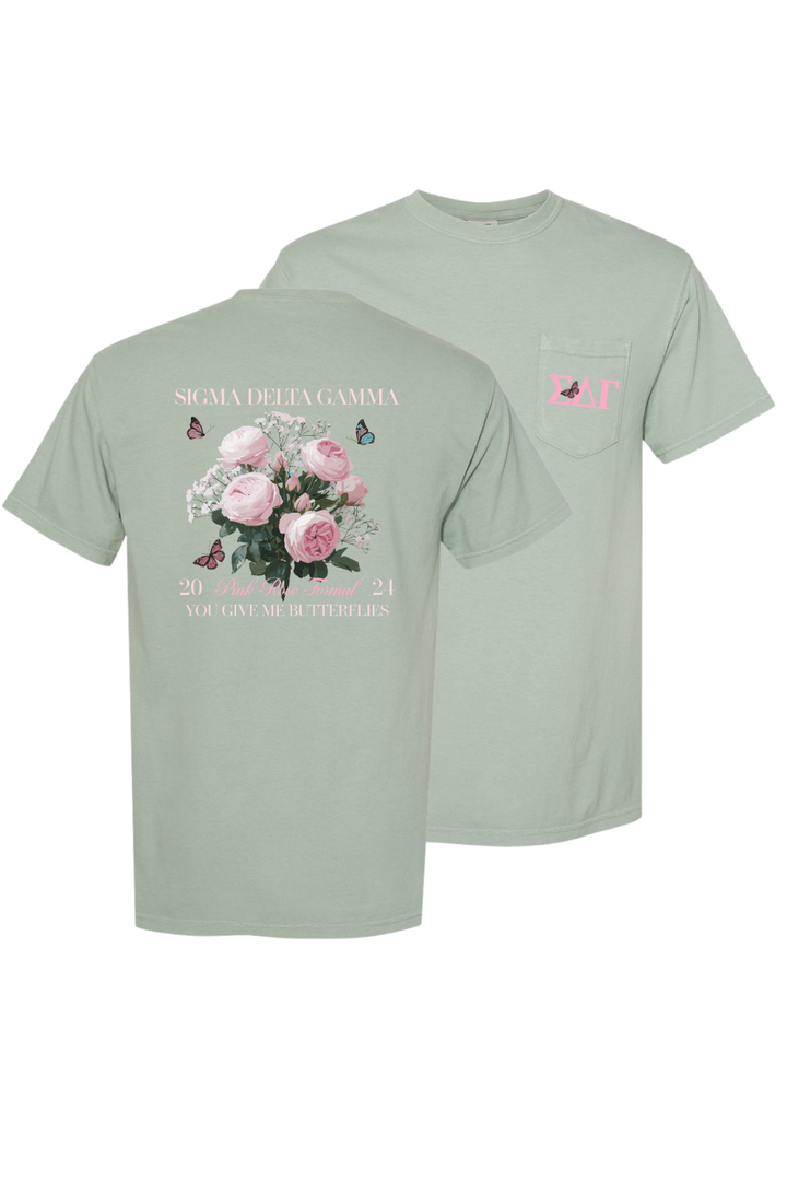 Custom Sigma Gamma Delta Pink Rose Formal